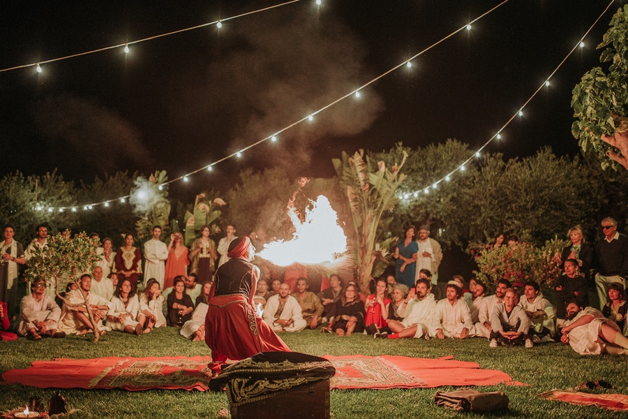 mariage italie cracheur de feu