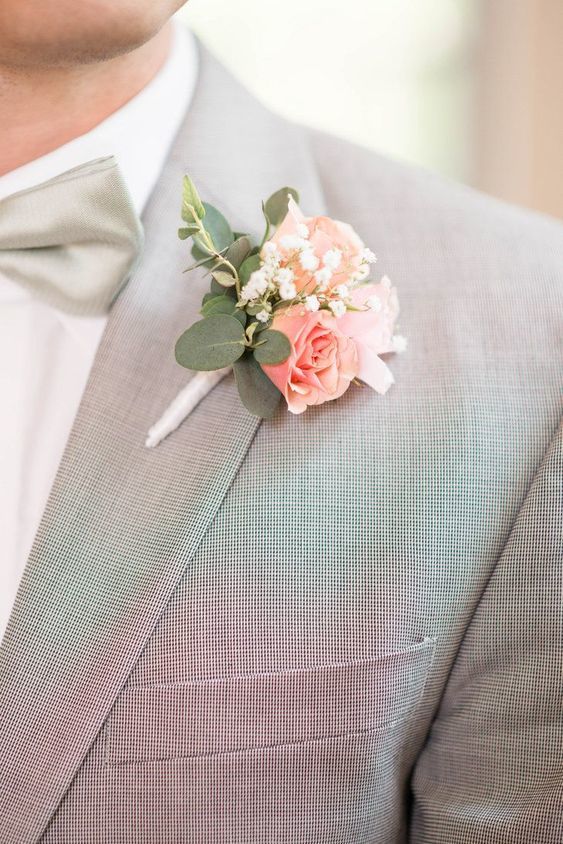 boutonnières pastel