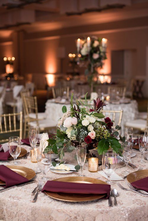table burgundy
