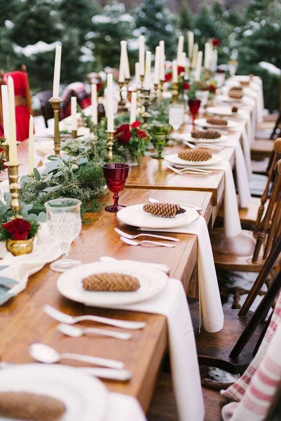 table mariage hiver