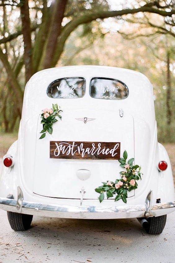 voiture mariage blanche