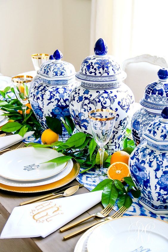 décoration de mariage en céramique colorée