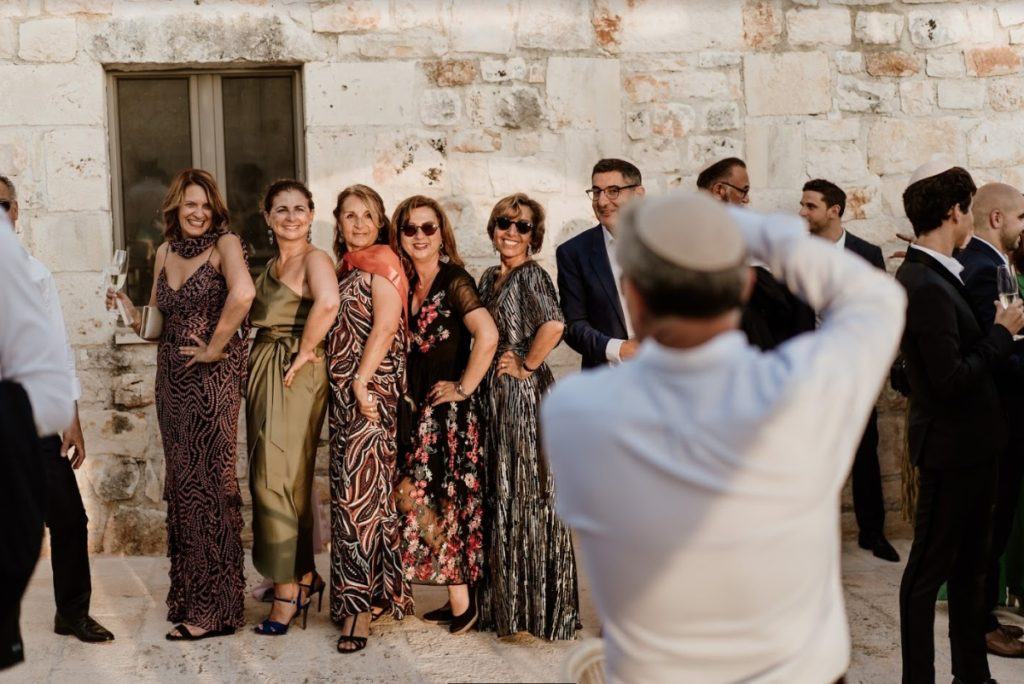 Photo de groupe mariage juif