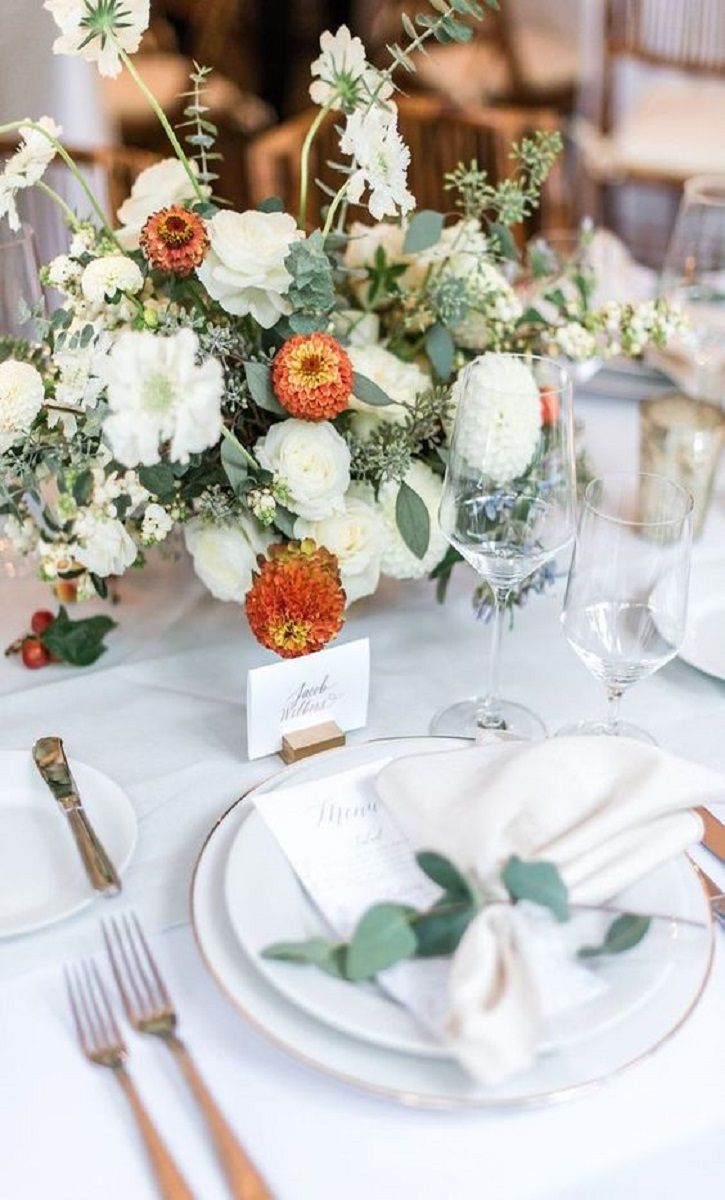 centre de table mariage italie