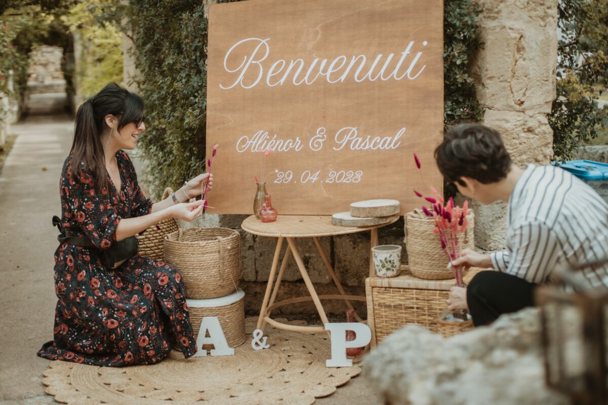 Décoration de mariage écolo