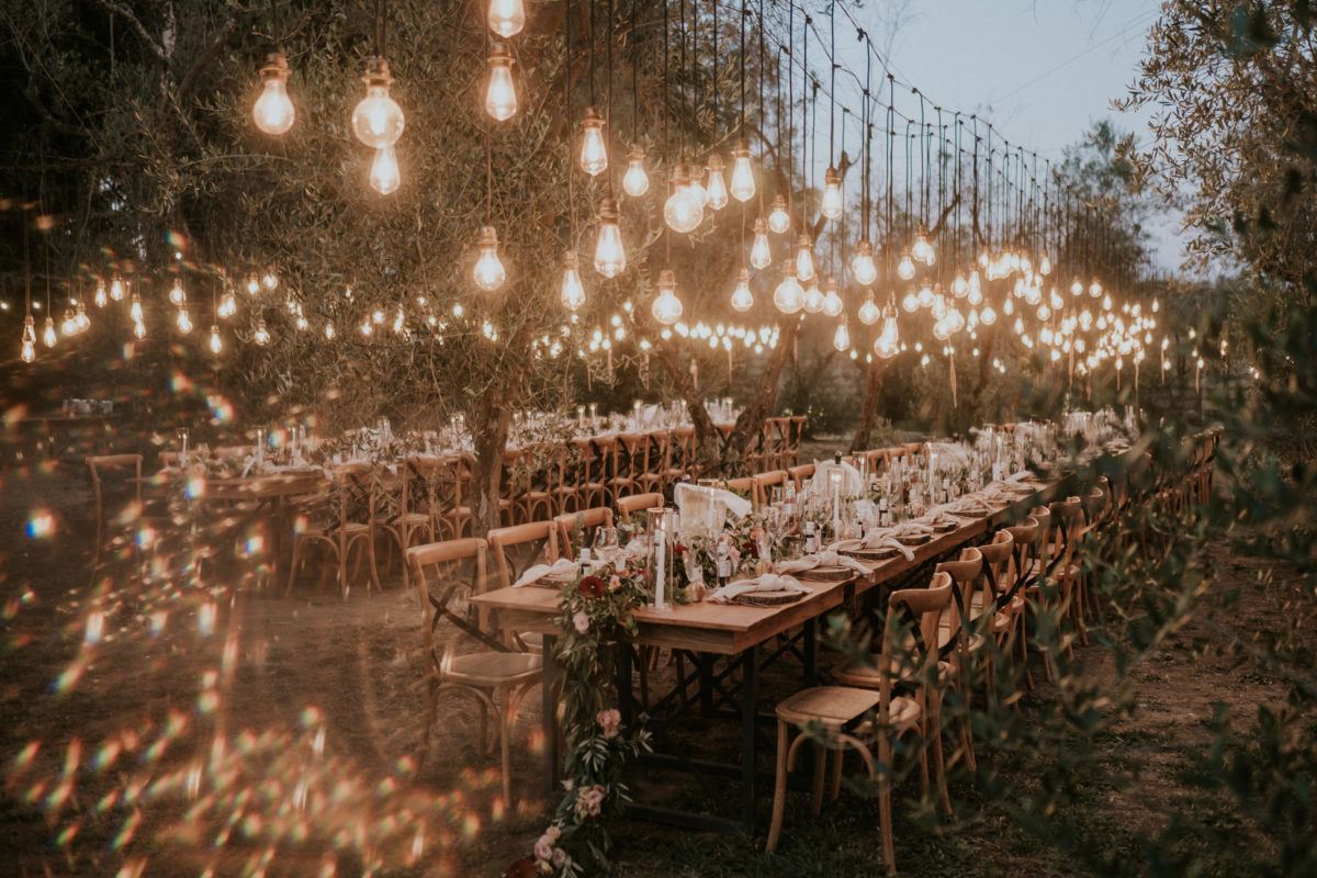 Table de mariage Italie